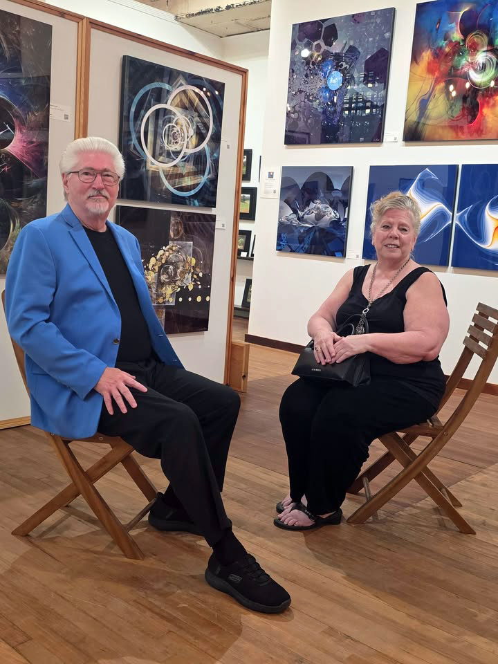 Don Bristow and Machelle Lewallen at the Tyler Fine Art Gallery